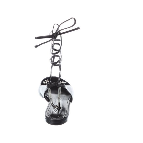 The Attico Wrap Around Leather Ballet Flat - Picture 3 of 5